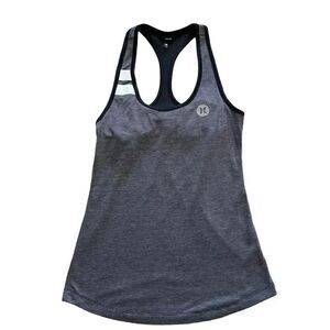 Hurley Nike Gray Sleeveless Athletic Workout Racerback Built in Bralette SZ M